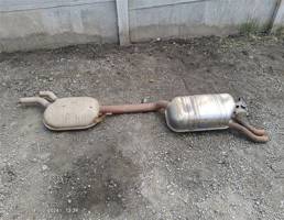 Глушитель резонатор+задняя бочка для Mercedes-Benz E-класс W124/S124/C124/A124 (1984—1997)  запчасти бу