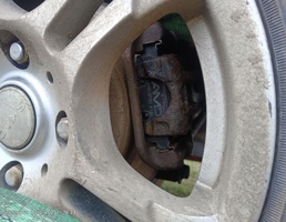 Суппорт задний левый для Chevrolet Lacetti I (2004—2013)  запчасти бу