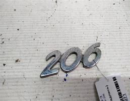 Эмблема (надпись) для Peugeot 206 I (1998—2012)  запчасти бу