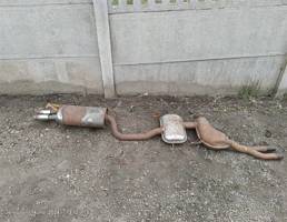 Глушитель резонатор+задняя бочка для Audi A6 C4 (1994—1997)  запчасти бу