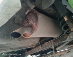 Глушитель основной задняя бочка для Hyundai Getz 02-11г  запчасти бу