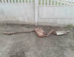 Глушитель резонатор+задняя бочка для Audi 90 B3 (1987—1991)  запчасти бу