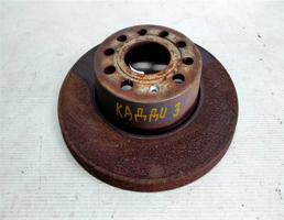 Диск тормозной задний для VOLKSWAGEN Caddy III (2004—2010)  запчасти бу