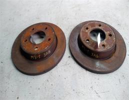 Диск тормозной задний пара для Mazda 3 BK (2003—2006)  запчасти бу