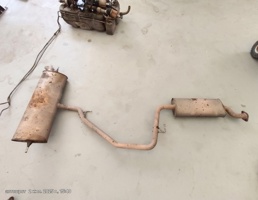 Глушитель резонатор+задняя бочка для Chery Tiggo 7 Pro Max I (2022—2025)  запчасти бу