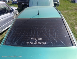 Стекло заднее ветровое для VOLKSWAGEN Polo III (1994—2002)  запчасти бу