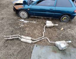 Глушитель основной задняя бочка для Audi A6 C6 (2004—2008)  запчасти бу